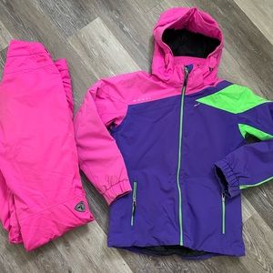 Karbon Girls Winter Ski Jacket (14) and Firefly Snowpants (lg)